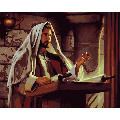 Jézus Tanítása 40x50 számok szerinti festés kép