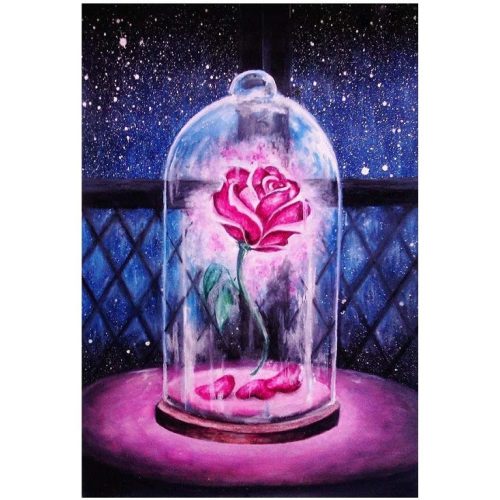 Rózsa 40x50 számok szerinti festés kép