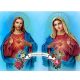 Jézus és Mária 30x40 cm 5D kör alakú gyémántszemes kirakó