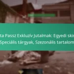 Battle Pass szezonális jutalmak: Ünnepi témák, Esemény-specifikus, Időkorlátozott